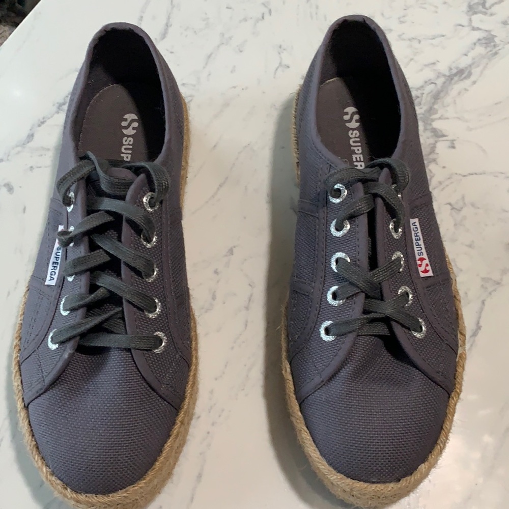 Superga Platform Espadrille Sneakers. Size EU 38
